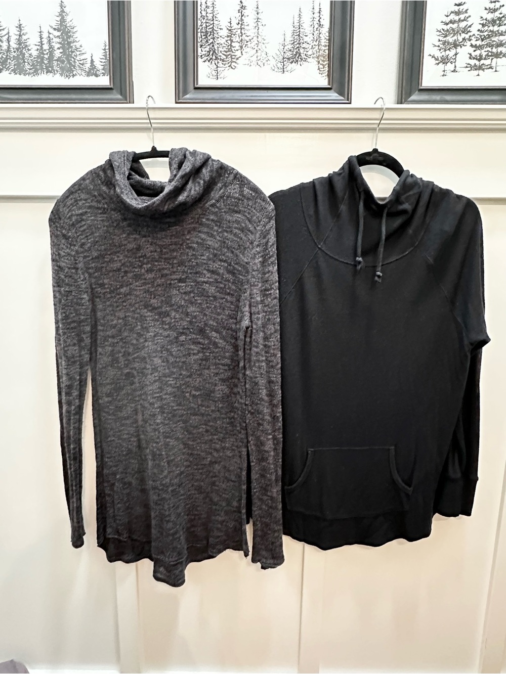 Nike 6.0 & Mossimo Supply Co. Black Gray Pullover Hoodies Lot of 2 Size Large